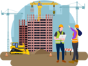 پیش‌نمایش فایل architect-giving-guideline-to-construction-worker-4079069 از پک ساختمان‌سازی