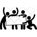 پیش‌نمایش فایل banner-1488467 از پک دوستان در حال نگه داشتن بنر