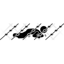 پیش‌نمایش فایل barbwire-crawling-1560428 از پک سرباز