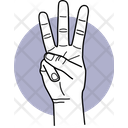 پیش‌نمایش فایل three-finger-3455101 از پک حرکات دست