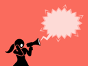 پیش‌نمایش فایل a-woman-shouting-through-a-megaphone-or-loudspeaker-1841692 از پک حباب