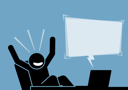 پیش‌نمایش فایل man-feeling-excited-and-happy-after-seeing-the-content-and-announcement-from-the-computer-and-internet-1841690 از پک حباب