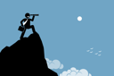 پیش‌نمایش فایل businessman-looking-through-a-telescope-on-a-high-mountain-ground-1841725 از پک کسب و کار