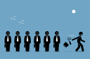 پیش‌نمایش فایل employee-quitting-his-job-by-throwing-away-business-briefcase-bag-and-tie-leaving-all-other-boring-workers-behind-1841726 از پک کسب و کار