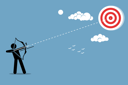 پیش‌نمایش فایل person-using-a-bow-to-aim-and-shoot-an-arrow-to-a-target-in-the-sky-1841727 از پک کسب و کار