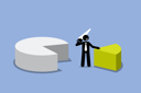 پیش‌نمایش فایل businessman-cutting-out-a-piece-of-pie-chart-1841798 از پک کسب و کار