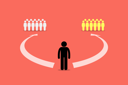 پیش‌نمایش فایل man-choosing-to-join-between-two-teams-or-two-group-of-people-1841820 از پک کسب و کار