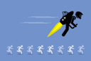 پیش‌نمایش فایل man-with-jet-pack-flying-ahead-of-everybody-else-1841818 از پک کسب و کار