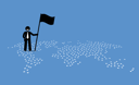 پیش‌نمایش فایل a-businessman-holding-a-flag-and-standing-on-top-of-united-states-of-a-world-map-1841842 از پک کسب و کار