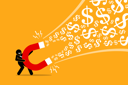 پیش‌نمایش فایل businessman-using-a-big-magnet-to-attract-money-1841844 از پک کسب و کار
