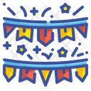 پیش‌نمایش فایل garlands-3725504 از پک سال نو مبارک