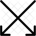 پیش‌نمایش فایل cross-down-arrow-2187195 از پک خطوط بیرونی: پیکان ها