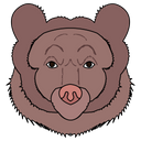 پیش‌نمایش فایل bear-face-4316718 از پک حیوانات