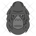 پیش‌نمایش فایل gorilla-face-4316722 از پک حیوانات