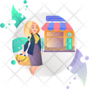 پیش‌نمایش فایل woman-shopping-4318628 از پک کسب و کار