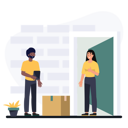 پیش‌نمایش فایل door-delivery-7812618 از پک تحویل محصول