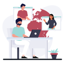 پیش‌نمایش فایل online-meeting-8074608 از پک کار آنلاین