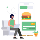 پیش‌نمایش فایل boy-is-doing-online-payment-10180389 از پک سفارش غذا