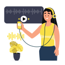 پیش‌نمایش فایل podcast-girl-10301722 از پک زن پادکست