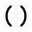 پیش‌نمایش فایل parenthesis-1 از پک بسته آیکون خطی دوست داشتنی