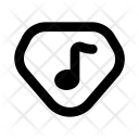 پیش‌نمایش فایل vip-music از پک بسته آیکون خطی دوست داشتنی