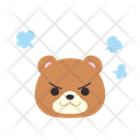 پیش‌نمایش فایل angry-bear-11936200 از پک ایموجی حیوانات
