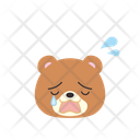 پیش‌نمایش فایل crying-bear-11936201 از پک ایموجی حیوانات