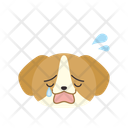 پیش‌نمایش فایل crying-dog-11936213 از پک ایموجی حیوانات