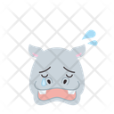 پیش‌نمایش فایل crying-hippo-11936231 از پک ایموجی حیوانات