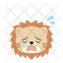 پیش‌نمایش فایل crying-lion-11936237 از پک ایموجی حیوانات