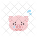 پیش‌نمایش فایل crying-pig-11936249 از پک ایموجی حیوانات