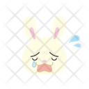 پیش‌نمایش فایل crying-rabbit-11936255 از پک ایموجی حیوانات
