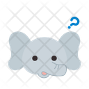 پیش‌نمایش فایل question-elephant-11936215 از پک ایموجی حیوانات