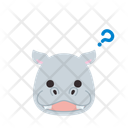 پیش‌نمایش فایل question-hippo-11936227 از پک ایموجی حیوانات