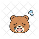 پیش‌نمایش فایل crying-bear-12286039 از پک ایموجی حیوانات