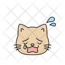 پیش‌نمایش فایل crying-cat-12286045 از پک ایموجی حیوانات