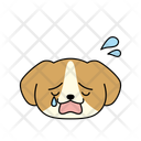 پیش‌نمایش فایل crying-dog-12286051 از پک ایموجی حیوانات