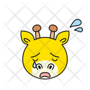 پیش‌نمایش فایل crying-giraffe-12286063 از پک ایموجی حیوانات