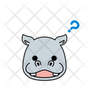پیش‌نمایش فایل question-hippo-12286065 از پک ایموجی حیوانات
