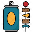 پیش‌نمایش فایل beer-can-and-bbq-food-4157747 از پک آبجو