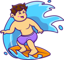 پیش‌نمایش فایل little-boy-enjoying-surfing-10529150 از پک فعالیت افراد