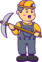 پیش‌نمایش فایل little-miner-holding-axe-10529152 از پک فعالیت افراد