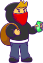 پیش‌نمایش فایل little-robber-10529154 از پک فعالیت افراد