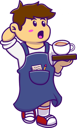 پیش‌نمایش فایل little-waitress-holding-coffee-cup-10529155 از پک فعالیت افراد