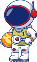 پیش‌نمایش فایل astronaut-playing-basketball-planet-11041664 از پک فضانورد