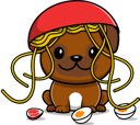 پیش‌نمایش فایل dog-with-noodle-beef-and-egg-11094395 از پک سگ