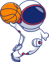 پیش‌نمایش فایل astronaut-playing-basketball-11313329 از پک فضانورد