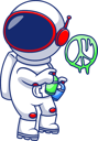پیش‌نمایش فایل astronaut-with-graffiti-11313323 از پک فضانورد