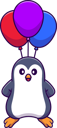 پیش‌نمایش فایل penguin-playing-with-balloons-11414243 از پک حیوان