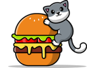 پیش‌نمایش فایل cat-on-burger-11537841 از پک غذای گربه